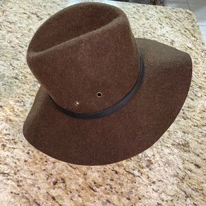 American Eagle Boho Brown Wool Hat S/M S M